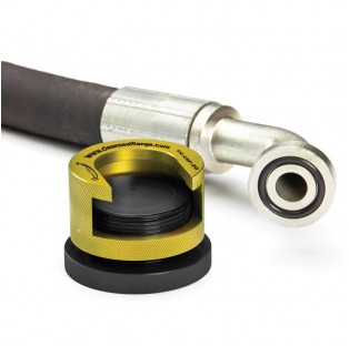 Yellow clean seal flange with flanged hose assembly - 1