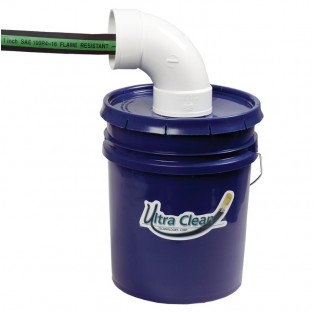 5-Gallon bucket with special angled opening for catching used projectiles