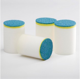 Abrasive-tipped projectiles for cleaning light rust or scale from tubing or pipe.