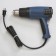 Hand-held heat shrink gun with flexible launcher stand and 1-1/2" Heat Diffuser