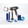 UC-HL1910E Heat gun with various heat diffusers, flexible vaccuum-pump stand, and carrying case